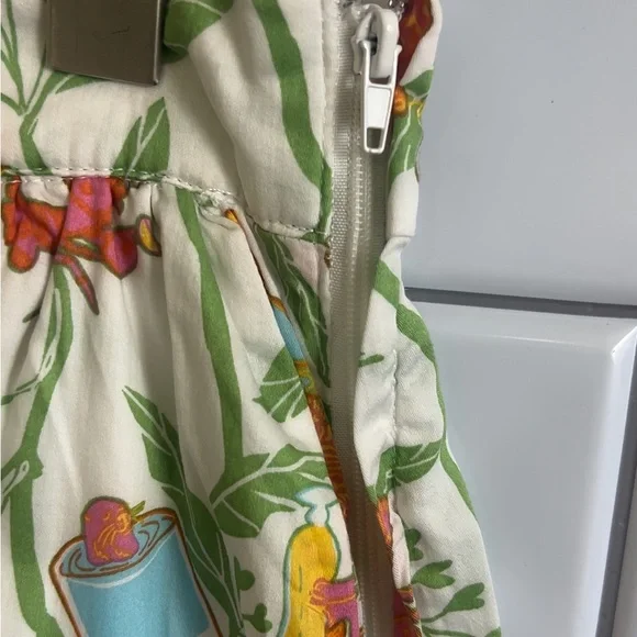 Modcloth A-Line Pink and Green /Skirt Resort Wear - Picture 4 of 9